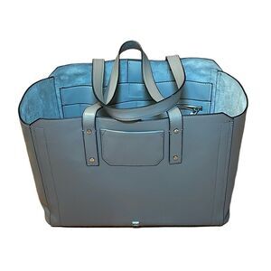 Ivanka Trump SoHo Leather Tote, work bag, Grey Taupe, Lg